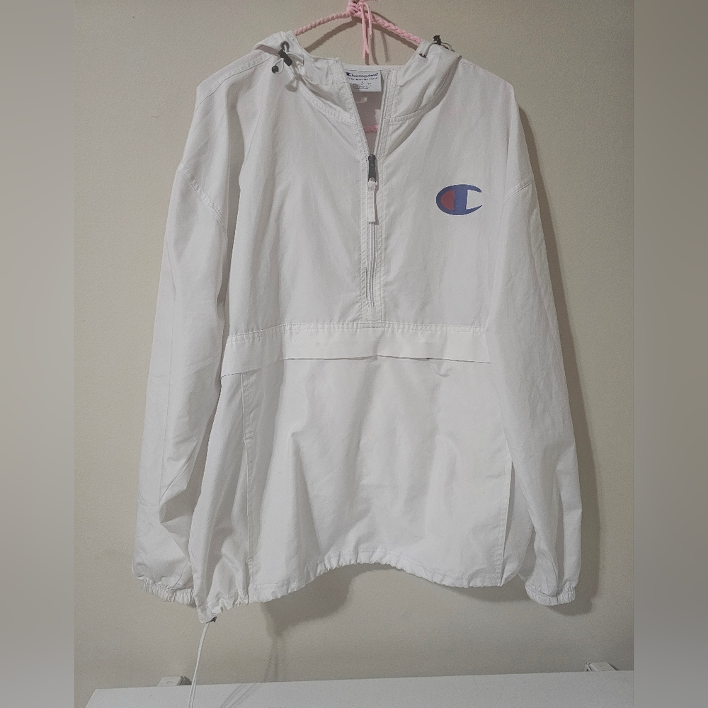Champion Men's Lrg Windbreaker White - Picture 1 of 8